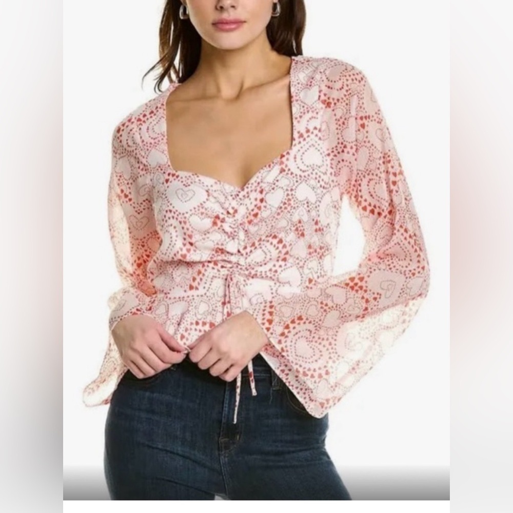 BCBGeneration - long sleeve sweetheart neckline.